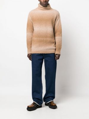 Pullover mit farbverlauf Roberto Collina braun