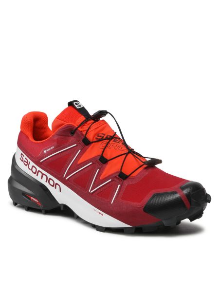 Chaussures de ville de running Salomon rouge