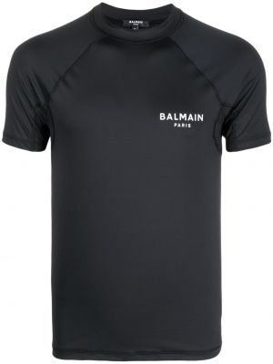 Tričko s potlačou Balmain čierna