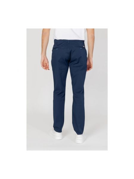 Pantalones chinos con cremallera Armani Exchange azul