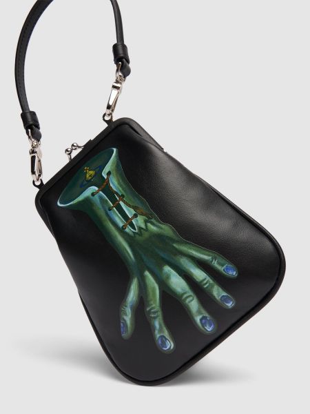 Kožený náhrdelník Vivienne Westwood černý