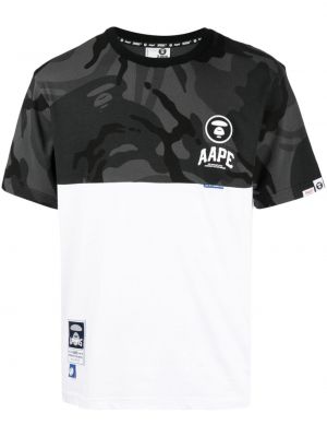 T-shirt en coton à imprimé camouflage Aape By *a Bathing Ape®