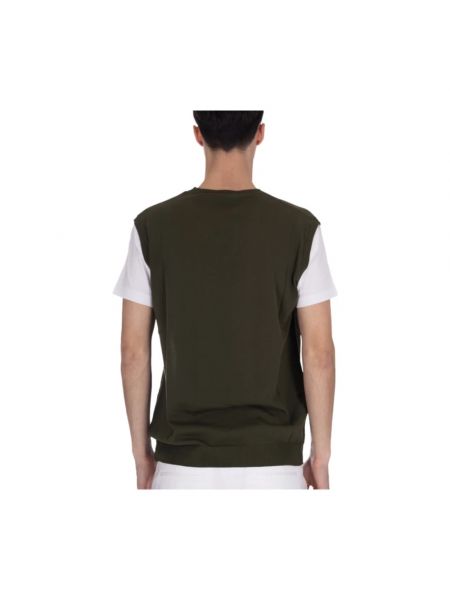 Jersey t-shirt mit v-ausschnitt Daniele Fiesoli grün
