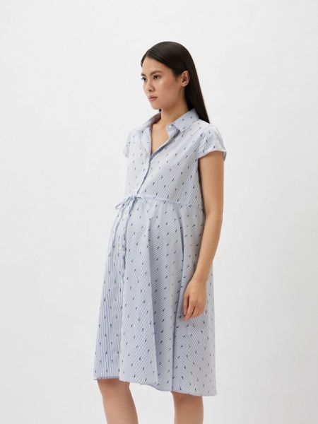 Платье-рубашка Pietro Brunelli Maternity белое
