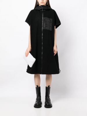 Minikleid mit kapuze Yohji Yamamoto schwarz
