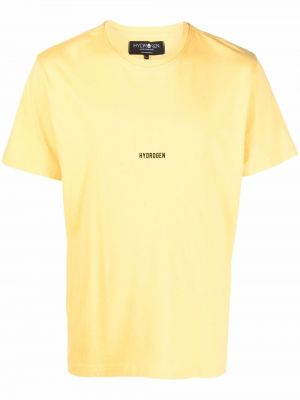 Camiseta con estampado Hydrogen amarillo