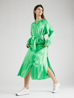 Robe longue Selected Femme vert