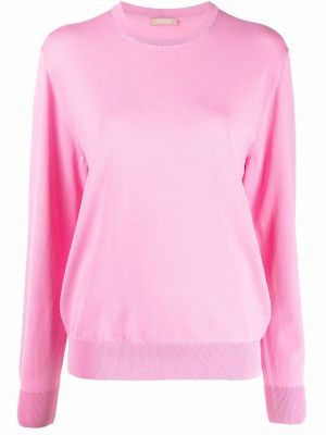 Jersey de tela jersey de cuello redondo 12 Storeez rosa