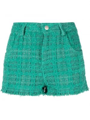 Shorts en tweed Iro vert