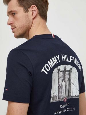 Тениска с дълъг ръкав с принт Tommy Hilfiger