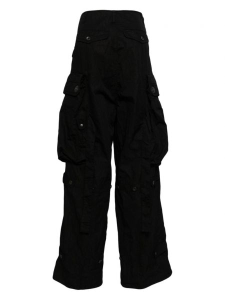 Bavlněné cargo kalhoty Julius černé