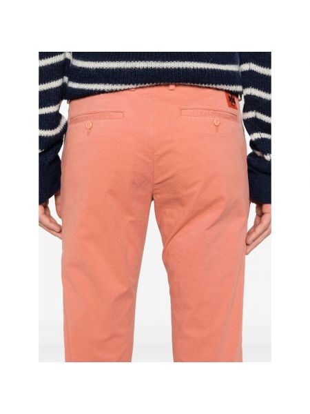 Pantalones chinos de algodón Jacob Cohen naranja