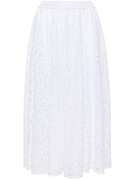 Φούστα με δαντέλα Michael Michael Kors λευκό