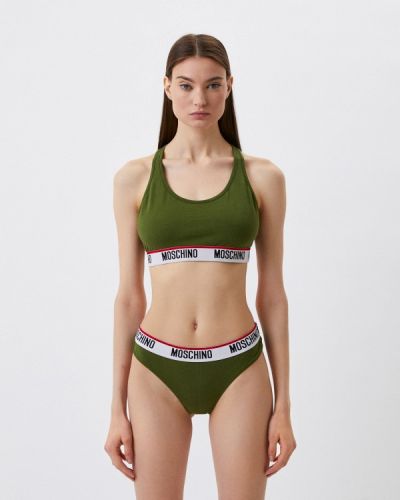 Бюстгальтер Moschino Underwear, зеленый