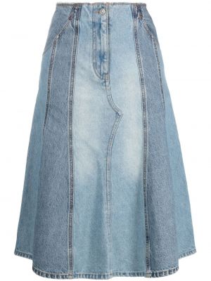 Džínová sukně Victoria Beckham modré