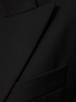 Volnena jakna iz moherja Valentino črna