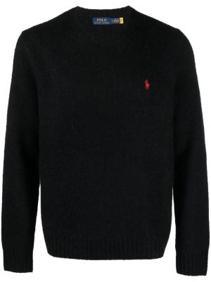 Bombažni pleten pulover z vezenjem Polo Ralph Lauren