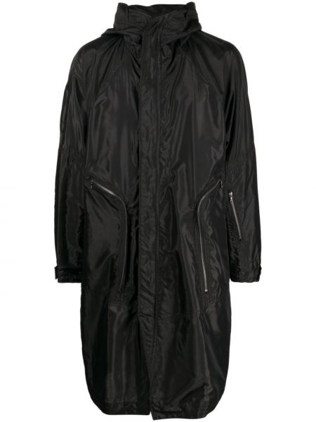 Παλτό με κουκούλα Julius μαύρο