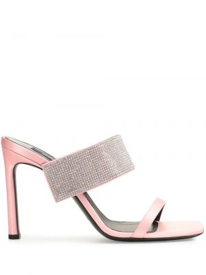 Sandale din piele Sergio Rossi roz