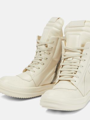 Δερμάτινα sneakers Rick Owens λευκό