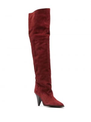 Zomšinės guminiai batai Isabel Marant raudona