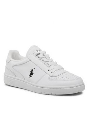 Białe sneakersy z nadrukiem Polo Ralph Lauren