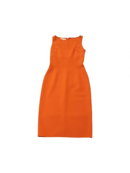 Vestido de lana Michael Kors Pre-owned naranja