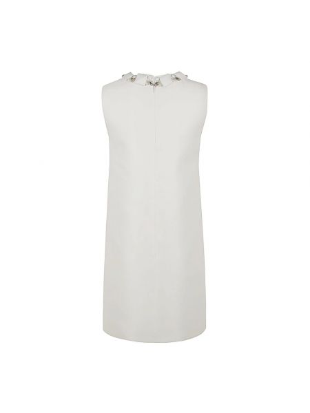 Mini vestido con bordado Versace blanco