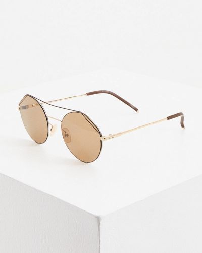 Солнцезащитные очки Fendi, золотые