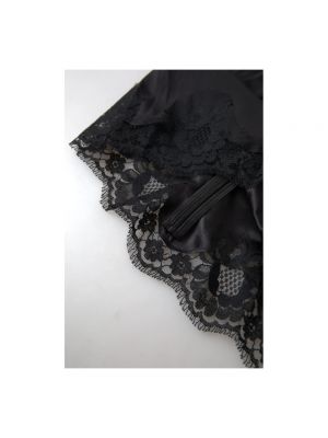 Bragas de seda de encaje Dolce & Gabbana negro