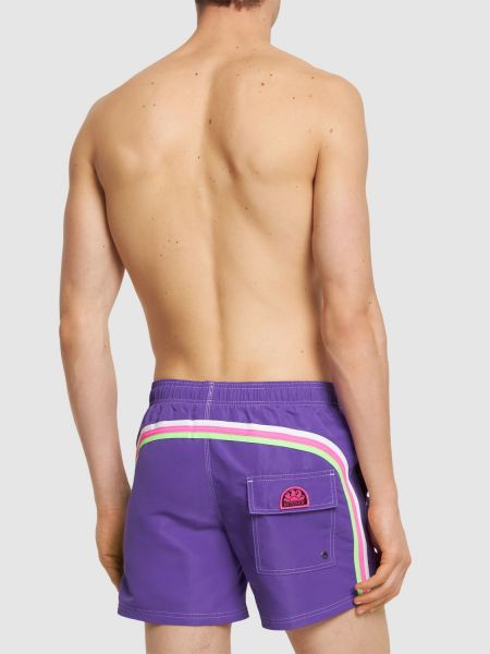 Pantalones cortos de nailon Sundek violeta