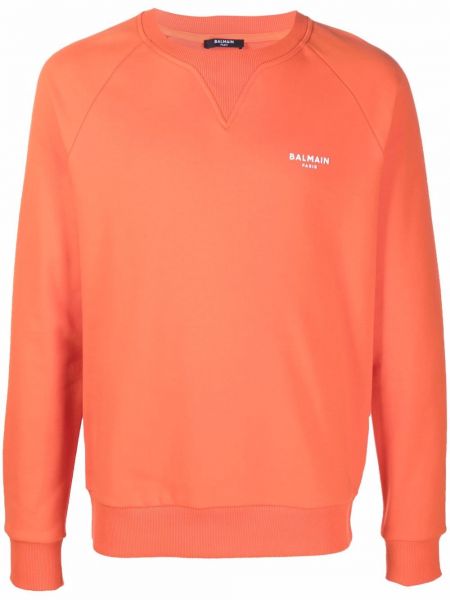 Sudadera con estampado Balmain naranja