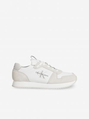 Csipkés fűzős sneakers Calvin Klein fehér