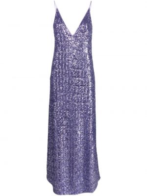 Flitrované dlouhé šaty Oseree fialová