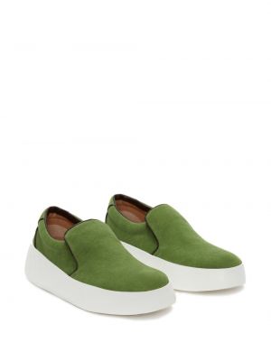 Bavlněné loafers Jw Anderson zelené