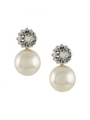 Boucles d'oreilles avec perles à boucle Jennifer Behr argenté
