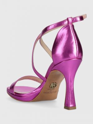 Kožené sandály Baldowski fialové
