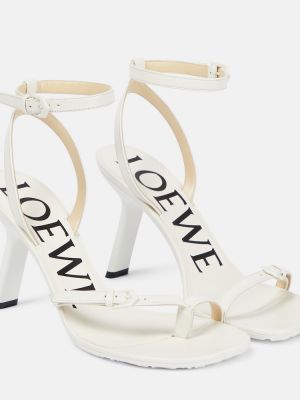 Кожени сандали Loewe бяло