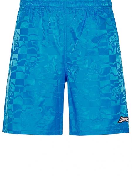 Karierte stoffshorts Icecream blau