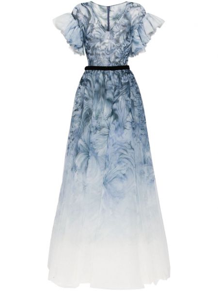 Lepršava haljina s printom s apstraktnim uzorkom Saiid Kobeisy