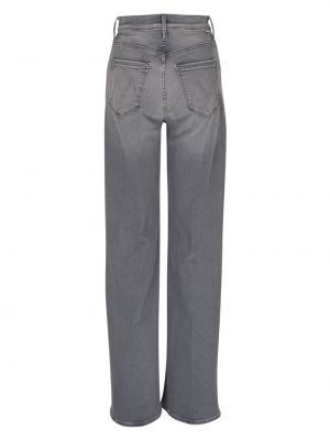 High waist jeans mit absatz ausgestellt Mother grau