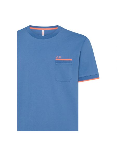 Gestreifte t-shirt Sun68 blau