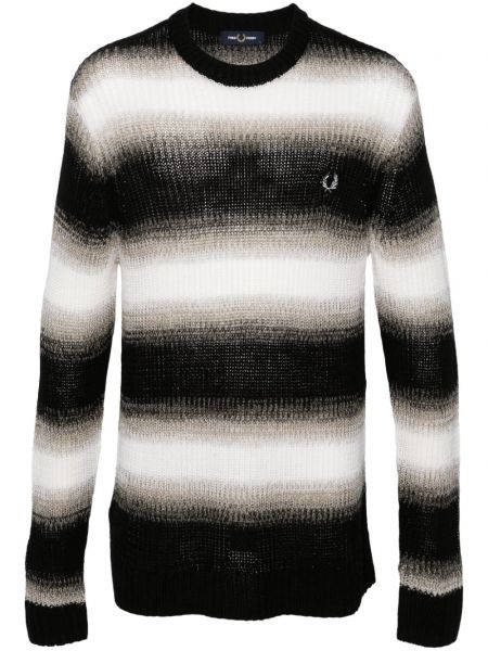 Volneni pulover Fred Perry črna