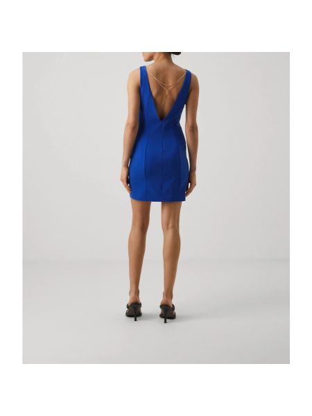 Mini vestido sin mangas slim fit Patrizia Pepe azul