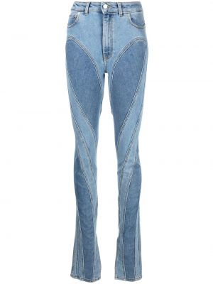 Relaxed fit flare jeans Mugler blå