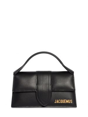 Bolso clutch de cuero Jacquemus negro