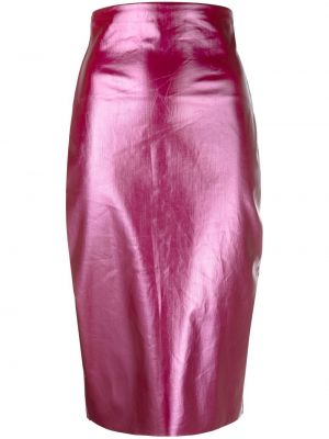 Midi sukně Rick Owens růžové