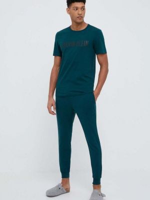 Брюки Calvin Klein Underwear зеленые
