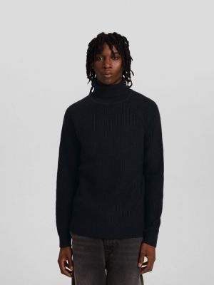 Czarny sweter Bershka