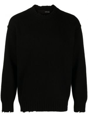 Džemperis ar apaļu kakla izgriezumu Isabel Benenato melns